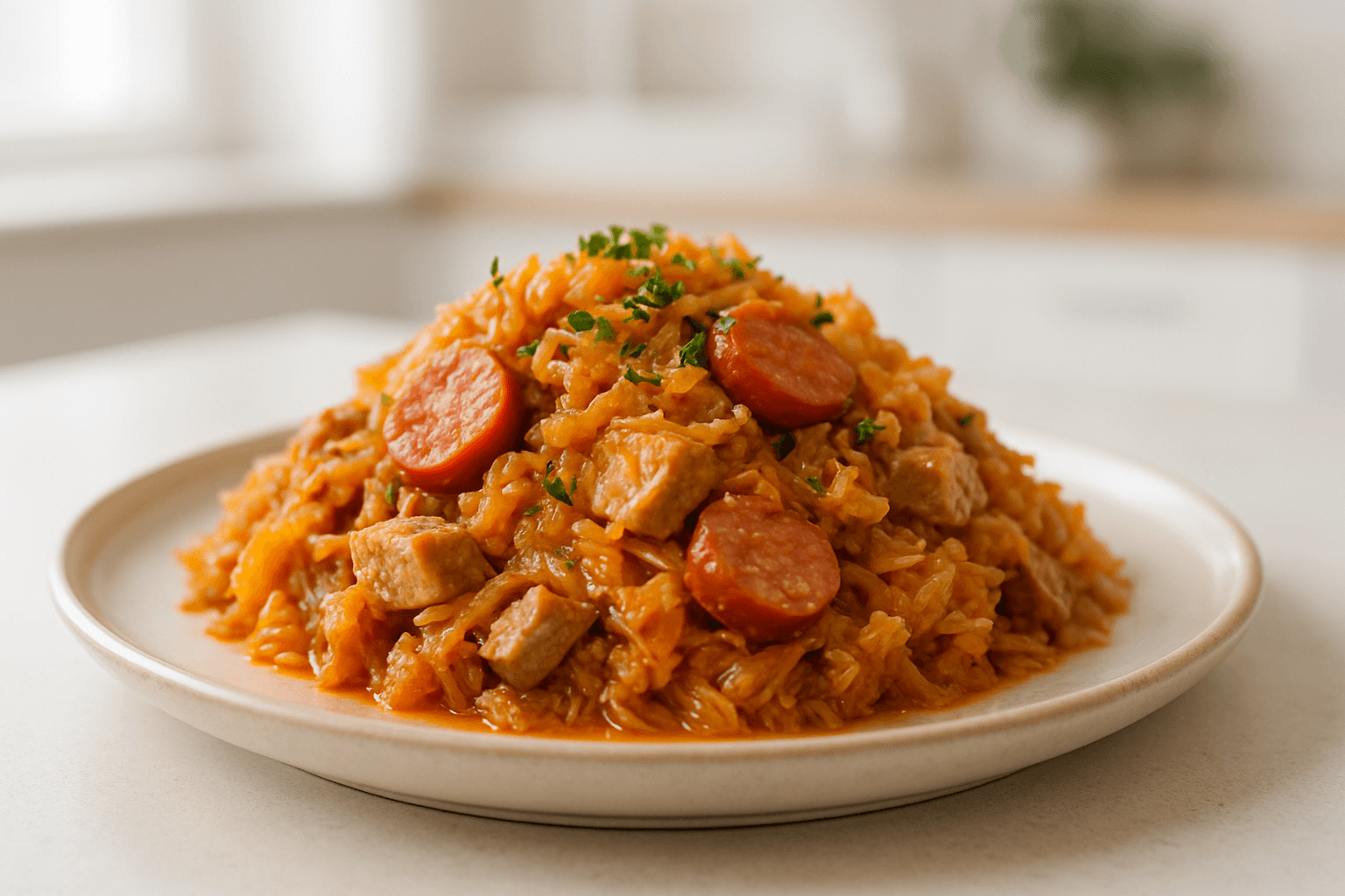 bigos z młodej kapusty