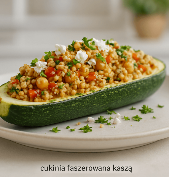 cukinia faszerowana kaszą