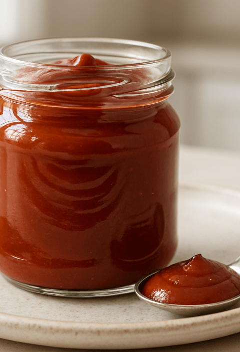 ketchup w słoiku