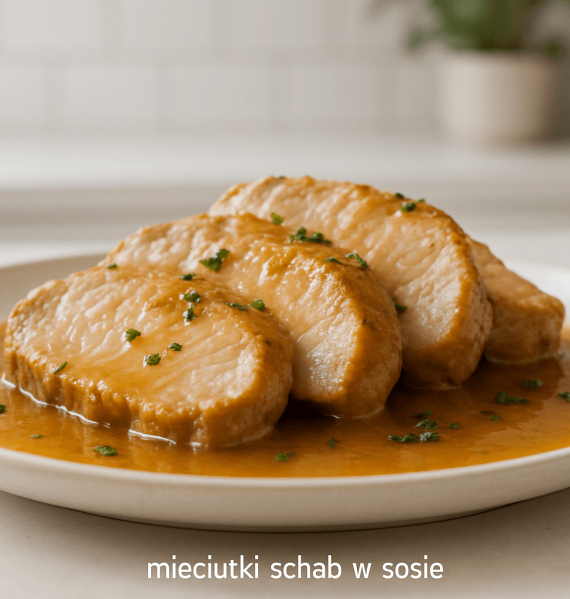 mięciutki schab w sosie