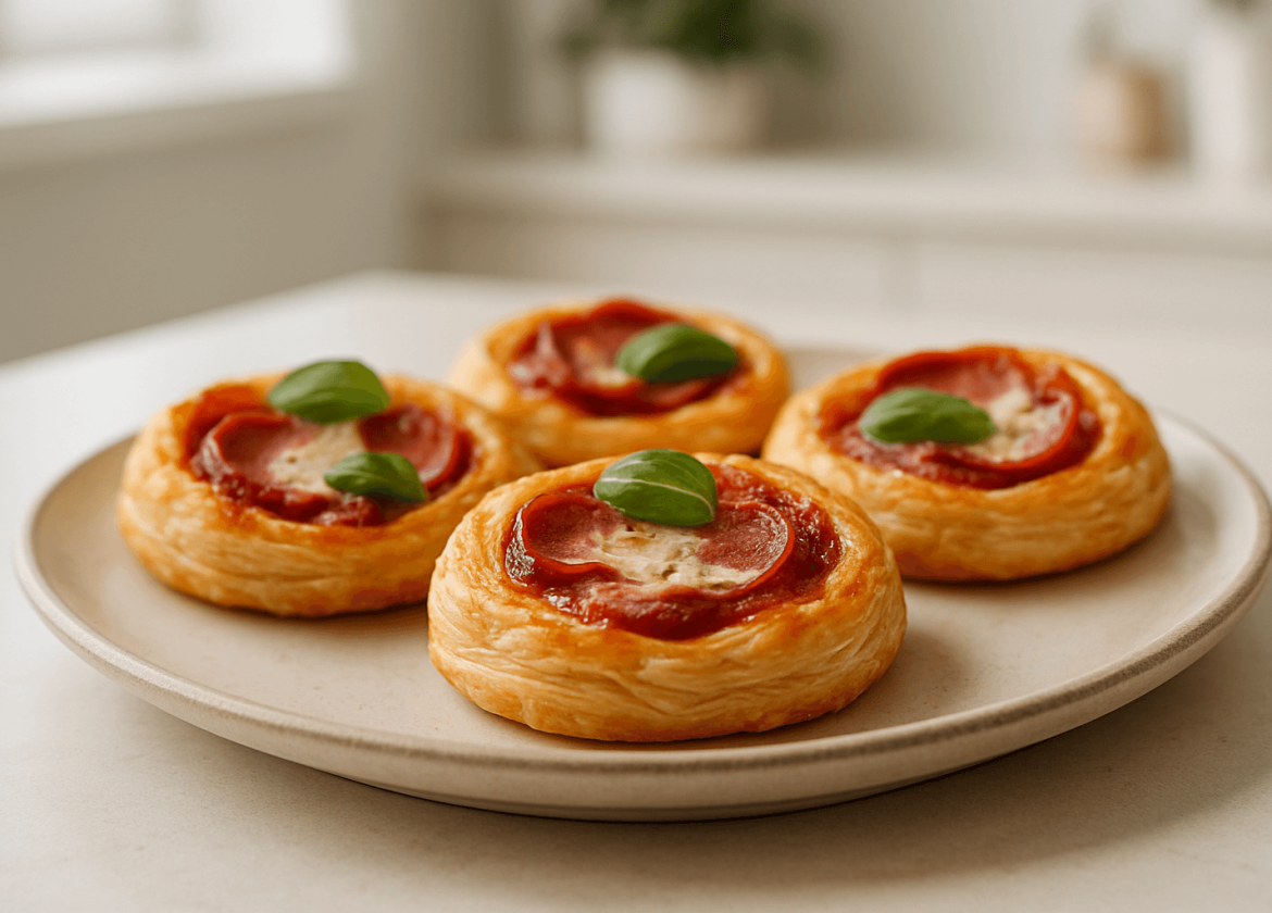 pizzerinki z ciasta francuskiego