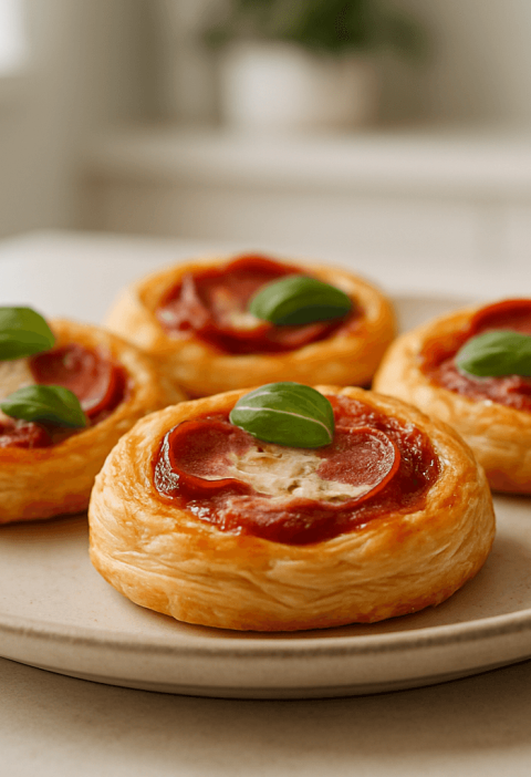 pizzerinki z ciasta francuskiego