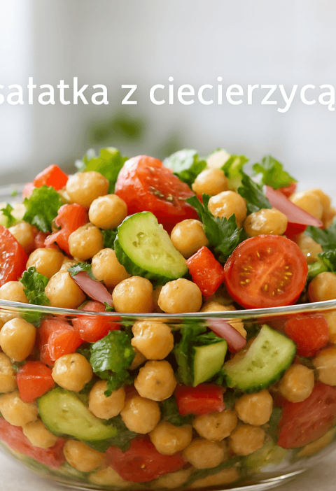 sałatka z ciecierzycą