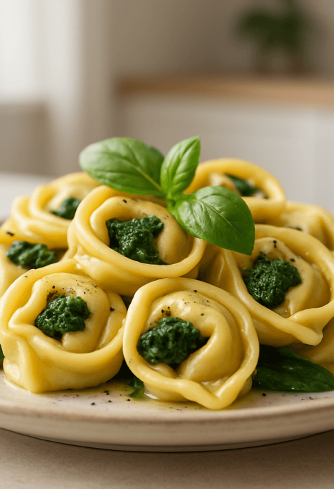 tortellini ze szpinakiem